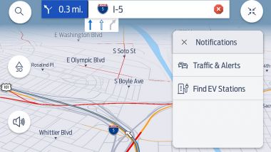 Ford e TomTom Traffic per Sync 4: una schermata