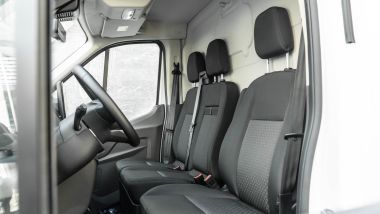 Ford E-Transit, tre sedili comodi