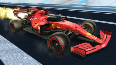 Formula 1 in Rocket League: la livrea Ferrari