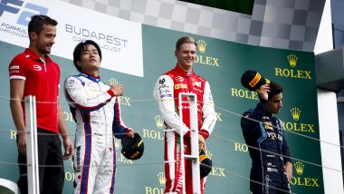 Formula 2, Budapest 2019: Mick Schumacher (Prema) sul gradino più alto del podio