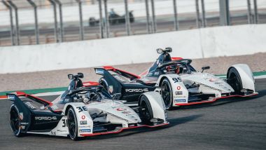 Formula E 2021, Test Valencia: le nuove Porsche di André Lotterer e Pascal Wehrlein