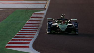 Formula E 2022, Test Valencia: Robin Frijns (Envision Racing) al tramonto