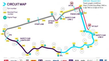 Formula E ePrix Ad Diriyah 2021: la mappa del circuito