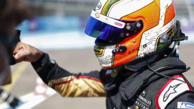Formula E ePrix Berlino 2020: Antonio Felix Da Costa (Ds Techeetah) festeggia la pole position