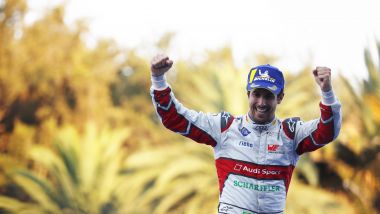 Formula E, ePrix di Città del Messico 2019: Lucas Di Grassi (Audi) esulta per la vittoria