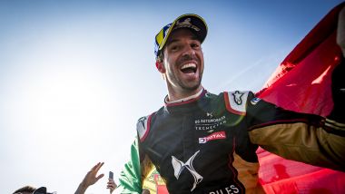 Formula E ePrix Marrakech 2020: Antonio Felix Da Costa (DS Techeetah) festeggia dopo il traguardo