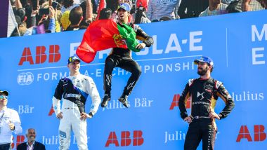 Formula E ePrix Marrakech 2020: Antonio Felix Da Costa (DS Techeetah) festeggia sul podio