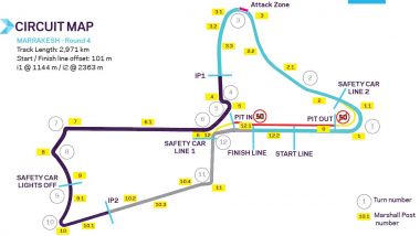 Formula E, ePrix Marrakech 2020: il layout del circuito Moulay El Hassan 