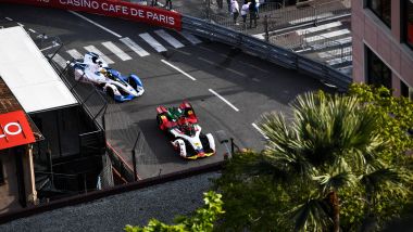 Formula E ePrix Monaco 2019, Monte Carlo: auto in pista alla Rascasse