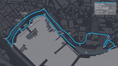 Formula E , ePrix Monaco 2022: la mappa del circuito