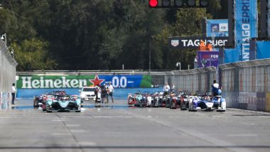 Formula E, ePrix Santiago 2020: la partenza della gara