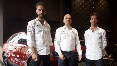 Formula E, ePrix Santiago 2020: Vergne e Da Costa con il direttore Ds Performance, Mestelan-Pinon
