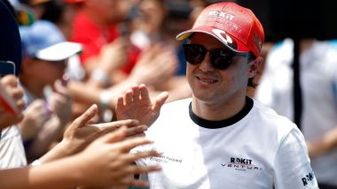 Formula E: Felipe Massa (Venturi Racing) saluta il pubblico in un ePrix pre-emergenza Covid