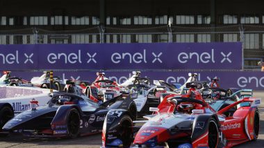 Formula E, the start of the Berlin 2020 ePrix