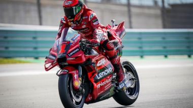 Francesco Bagnaia (Ducati) nei test MotoGP 2023