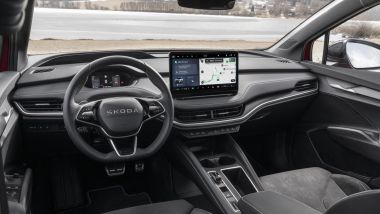 Gamma elettrificata Skoda: gli interni spaziosi e hi-tech del SUV 100% elettrico Enyaq