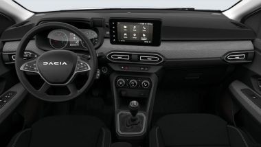 Gli interni di Dacia Sandero: essenziali