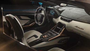 Gli interni di Lamborghini Siàn Roadster