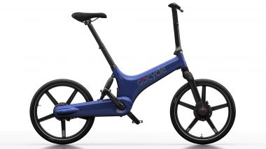 Gocycle G3 blu: visuale laterale