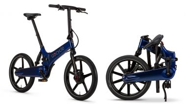 Gocycle GX 2020, colore blu, anche piegata