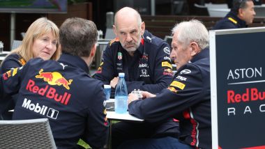 GP Australia 2019, riunione Red Bull tra Adrian Newey, Christian Horner ed Helmut Marko
