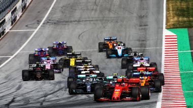 GP Austria 2019, partenza, Charles Leclerc (Ferrari)