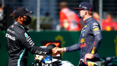 GP Austria 2020, Spielberg: Lewis Hamilton (Mercedes) e Max Verstappen (Red Bull)