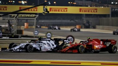 GP Bahrain 2020, Sakhir: Charles Leclerc (Ferrari) e Pierre Gasly (Alpha Tauri)