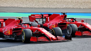 GP Eifel 2020, Nurburgring: Charles Leclerc e Sebastian Vettel (Ferrari)