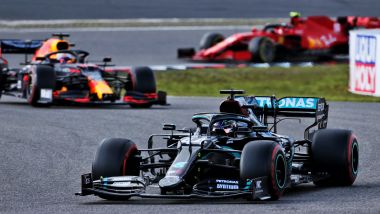 GP Eifel 2020, Nurburgring: Lewis Hamilton (Mercedes) e Max Verstappen (Red Bull)