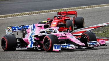 GP Eifel 2020, Nurburgring: Nico Hulkenberg (Racing Point) e Charles Leclerc (Ferrari)
