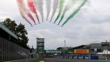 GP Italia 2018, Monza, le Frecce Tricolori alla partenza della gara