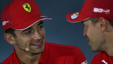GP Italia 2019, Monza: Charles Leclerc e Sebastian Vettel (Ferrari)