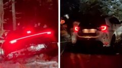 GR Yaris trascina Porsche 911 fuori da un fosso: video Instagram