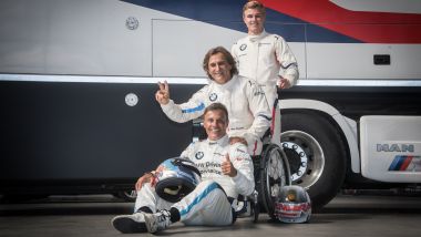 GT Italiano 2019, l'equipaggio Bmw M6 del Bmw Team Italia: Zanardi, Johansson e Comandini
