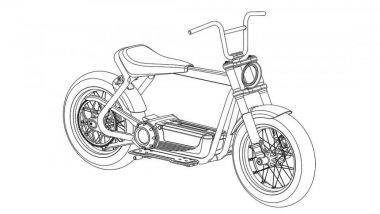 Harley-Davidson City Speedster: 3/4 anteriore del disegno del brevetto