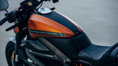 Harley-Davidson LiveWire: dettaglio del finto serbatoio