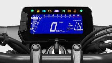 Honda CB300R 2022: la rinnovata strumentazione ha ora l'indicatore della marcia inserita