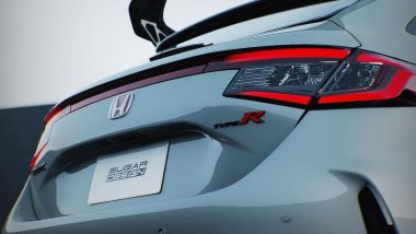 Honda Civic Type R Tourer: dettaglio del posteriore - rendering di Sugar Design