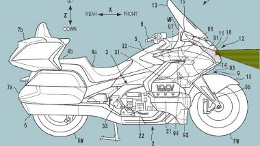 Honda Goldwing: il brevetto del rada cruise control