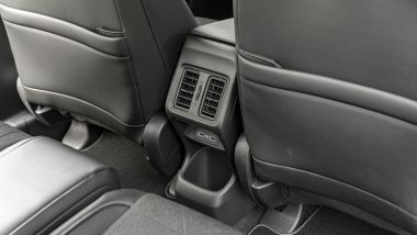 Honda HR-V e:HEV, le bocchette di ventilazione posteriori