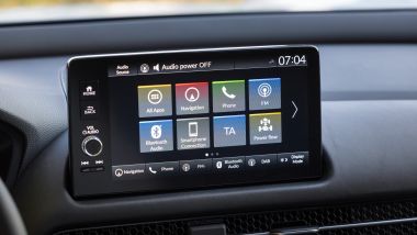 Honda ZR-V e:HEV Advance, lo schermo da 9'' dell'infotainment