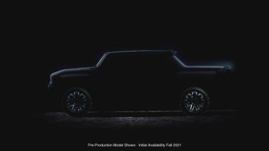 Hummer EV: la silhouette del SUV elettrico