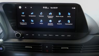 Hyundai Bayon Hybrid 48V, l'infotainment