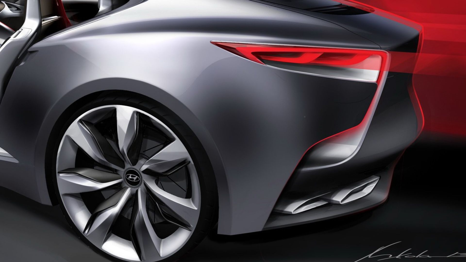 Хендай на заднем приводе. Hyundai HND-9. Hyundai HND-9 Concept. Hyundai Coupe Concept. Купе Хендай концепт.