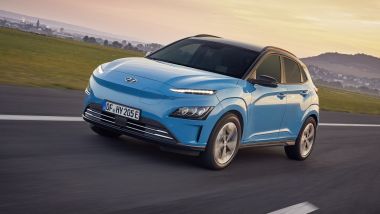 Hyundai Kona 2021 Electric: visuale di 3/4 anteriore
