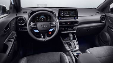 Hyundai Kona N 2021, gli interni con grafiche dedicate