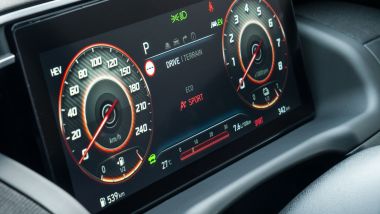 Hyundai Tucson Plug-in Hybrid: il cruscotto digitale