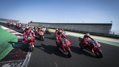 I piloti MotoGP e SBK in pista a Misano nel WDW