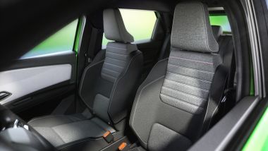 I sedili della Renault 5 E-Tech Electric Five hanno un look sportivo